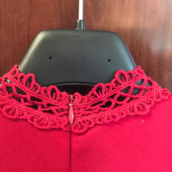 Shein dark red lace dress M - Picture 4 of 8